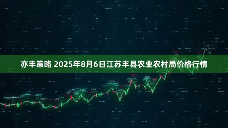 亦丰策略 2025年8月6日江苏丰县农业农村局价格行情