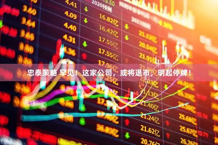 忠泰策略 罕见！这家公司，或将退市，明起停牌！